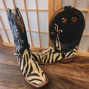 Corral zebra boots